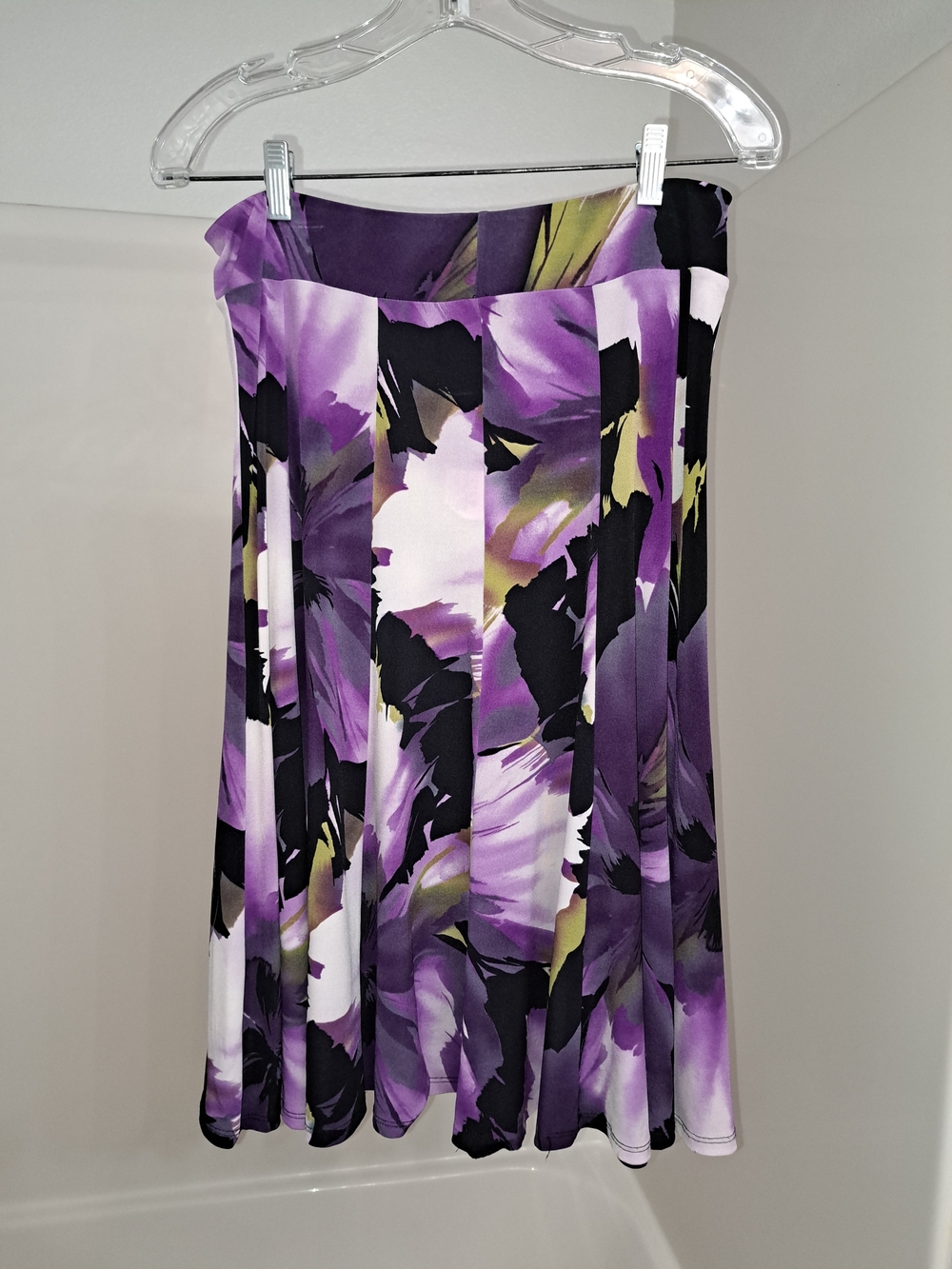 Lily Purple Floral Circle Skirt